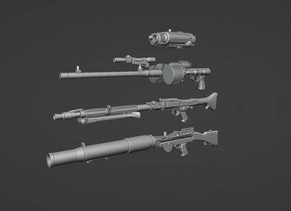 Sandtrooper Blaster Pack One-Twelfth Scale