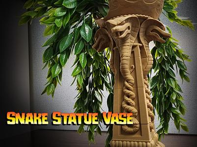 Temple of the Forbidden Eye Snake Statue Vase
