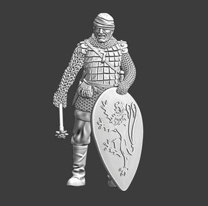 Wounded medieval Kievan Rus Knight