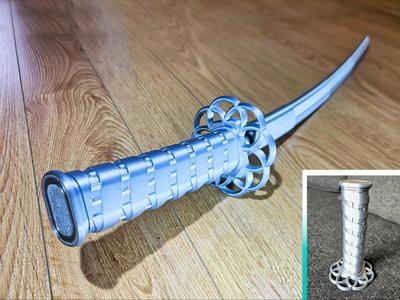 Reinforced stainless steel Katana (print in place)