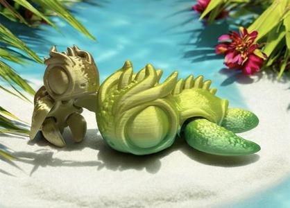 Dragon Turtle – Dragurtle – 3mf painted files included