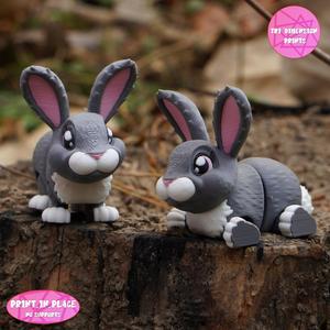 PRINT IN PLACE CUTE FLEXI RABBIT