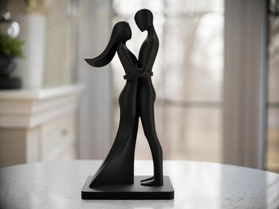 Cute valentines statue
