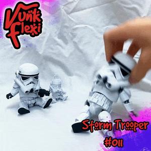 Star Wars Storm Trooper MultiColor Flexi Print-In-Place + figure & keychain