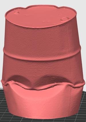Crumpled Drum Barrel Scan