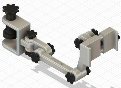 Easy SmartPhone Clamp(with %100 3d Printer Parts)