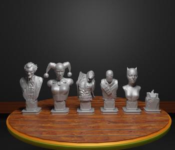 Batman Versus Joker Figure Chess Set Suicide Squad Character