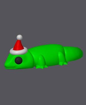 Christmas Gecko – Mini Monster #10