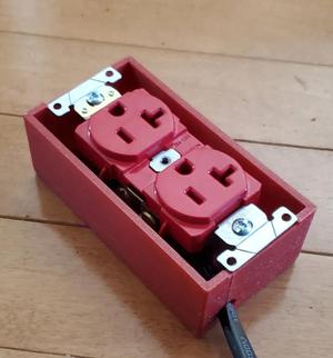 Single gang outlet box