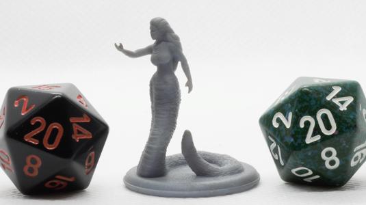 Yuan-Ti (snake hair) Tabletop Miniature