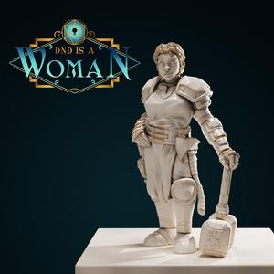Dwarf Cleric – Mahhilde – 28/32mm and 75mm
