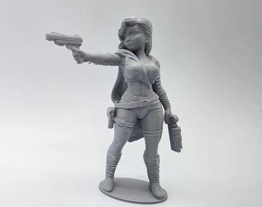 Female Gunslinger Figurine