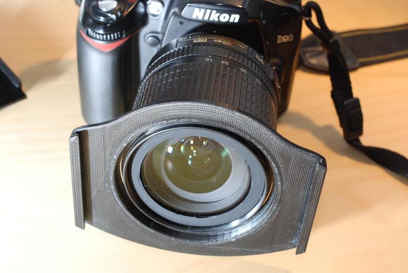 Filter holder: welding glass as neutral density Filter (ND) for photography (for Nikon 18-105/18-135)