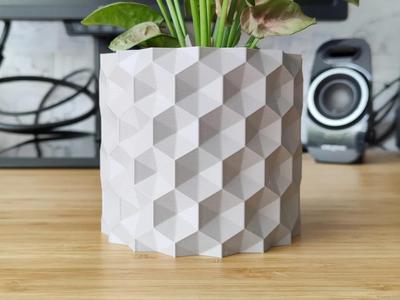 Inverted Hexagonal Plant pot and Planter – Vase mode