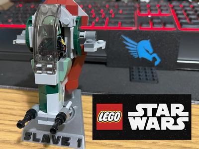 Legos Slave 1 (Boba Fett’s Starship) Display Stand