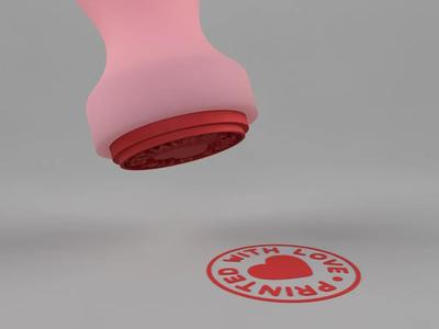 Printed With Love – Stamp