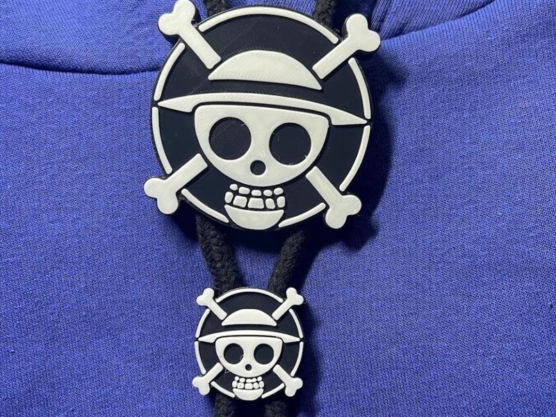One Piece Hoodie Drawstring Beads