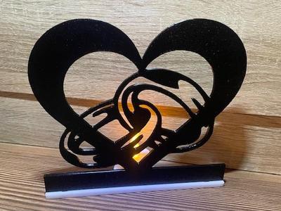 Table Decoration–Tealight–Heart-Rings-Love-Wedding