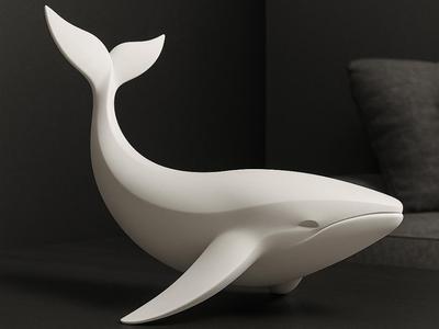 Whale Sculture - Home Decor