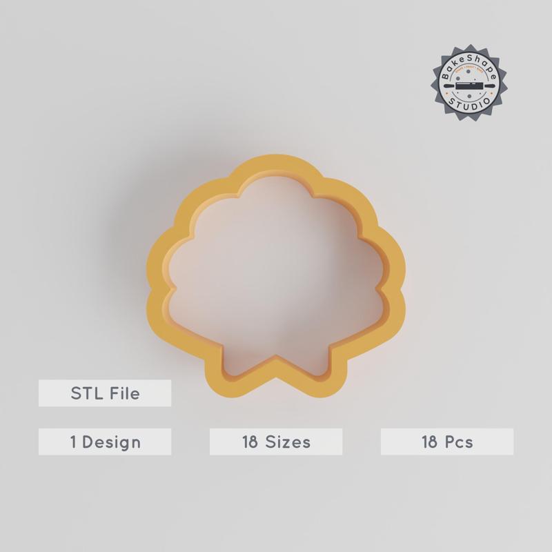 Sea Shell Shape Cutter Set, 18 Sizes 0.75"-5.00", Perfect for Cookies, Fondant, Clay, Ocean & Sealife Theme PRODUCT_2730