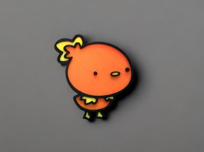 Cute Torchic Pokemon Chibi Fridge Magnet/Keychain