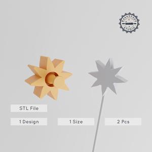 Gazania Cake Pop Mold, Vibrant Bloom Flower Design, 2-Piece Set for Spring Flower Creations PRODUCT_1257