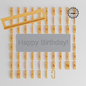 Liberation Sans Font Tile Set, 80 Pieces, 1/2" Size, Ideal for Clay, Cookies & Fondant PRODUCT_2139