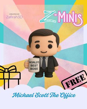MICHAEL SCOTT FROM THE OFFICE Z-MINIS FOR FREE