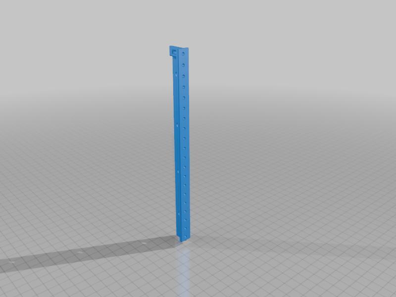 Dzus rails for Flight Simulator with real 3/8 inch (9.525 mm) hole distance