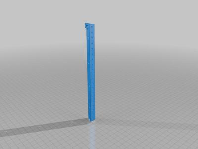 Dzus rails for Flight Simulator with real 3/8 inch (9.525 mm) hole distance