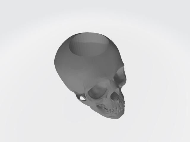 Tiki Torch Skull