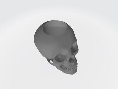 Tiki Torch Skull