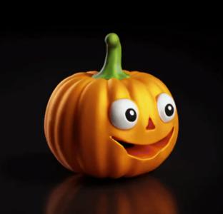 Cute Smiling Pumpkin