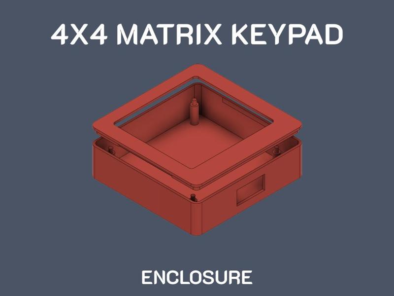 4x4 Matrix Keypad Enclosure