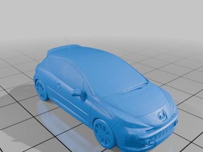 3D Peugeot 206 Car Model