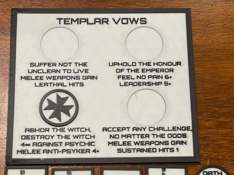Black Templar Tokens