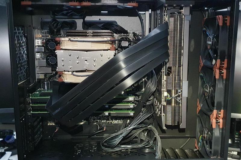 Fractal Design Define 7 XL Upright GPU mod