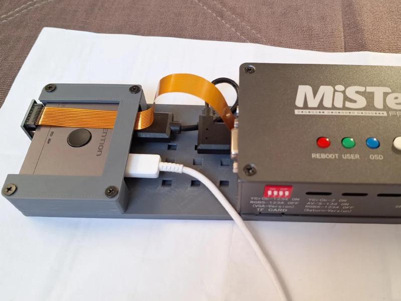 Base for the Mister FPGA from Retrocastle - screws version