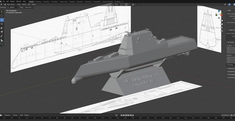 Zumwalt Class Destroyer -- USS Michael Monsoor 