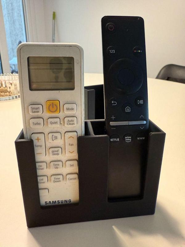 Wall Mountable Remote Control Holder - for 2 remotes