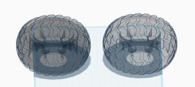 OpenRC Truggy tire PI-ZTire_1.5mm no interial wall