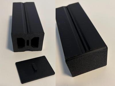 WPC Substructure End Cap for Deck Terrace 3x4cm