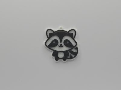 Cute Raccoon Keychain