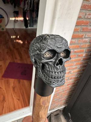 Celtic skull for Walking Hiking Sticks and canes
