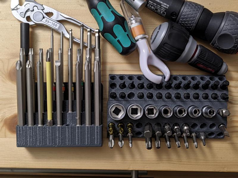 Screw bits organizers / holders