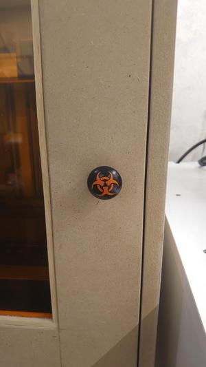 Hazardous Cabinet Door Knob