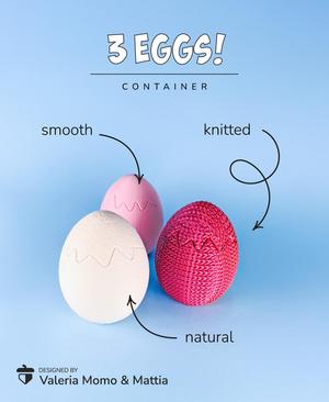 Easter Trio Egg Container, Fun Easter Design, Toy for Chick!