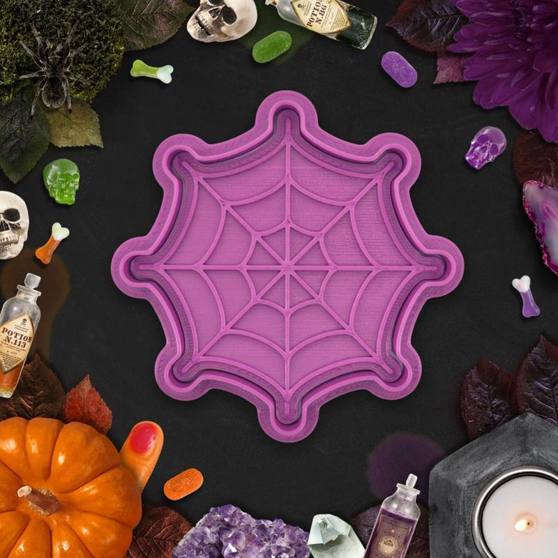 Halloween - Spider web cookie cutter / stamp