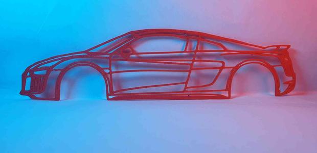 Audi r8 silhouette WallArt