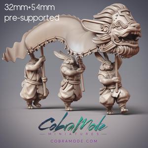 Rabbit Folk Entertainers - Guanghan Dragon Dancers (Pre-Supported) 